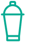 Line icon of a cocktail shaker