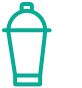 Line icon of a cocktail shaker