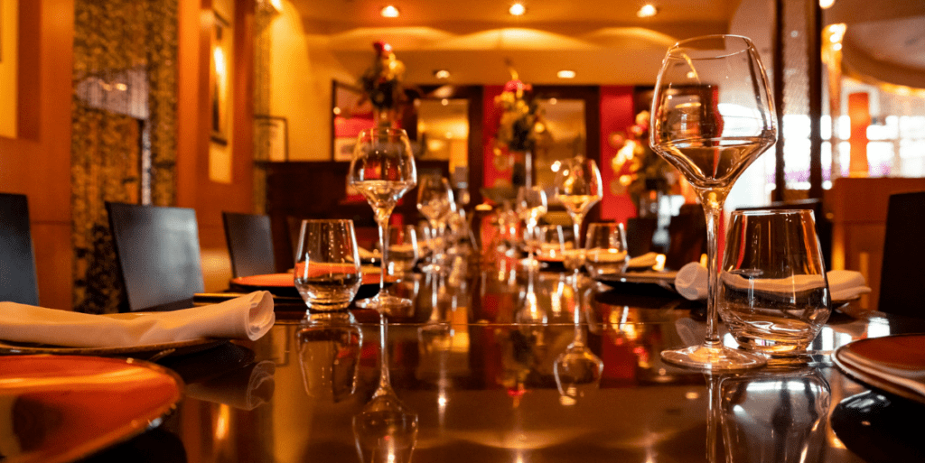 warm and cozy restaurant