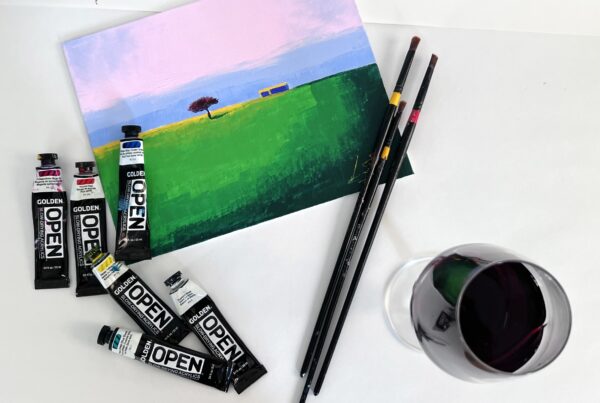 rockoly paint and sip with supplies